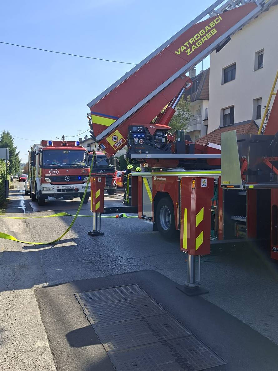 VIDEO Požar kuće u Zagrebu! Jedna osoba ozlijeđena