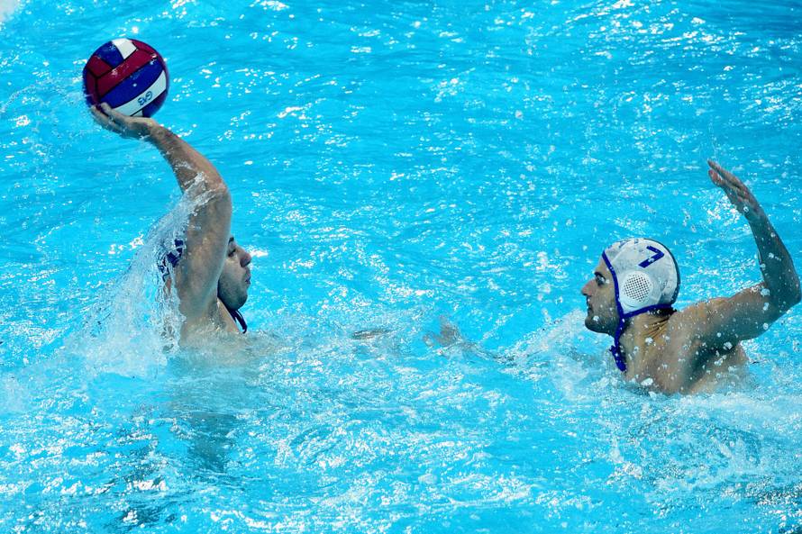 Beograd: Utakmica 3. kola druge faze EURA vaterpolista Hrvatska - Italija 