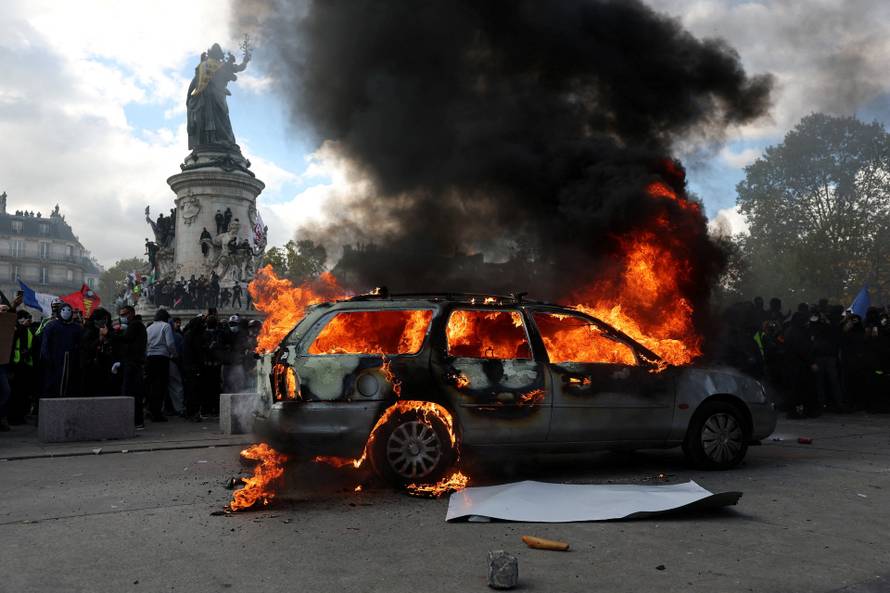 Nationwide protests in France against the cost of living
