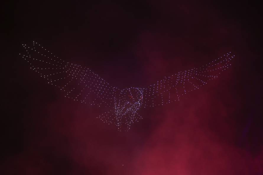 Scenografija dronovima na koncertu Marka Perkovića Thompsona