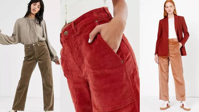 Samtaste hlače: Retro hit u tonu prirode na 7 praktičnih načina