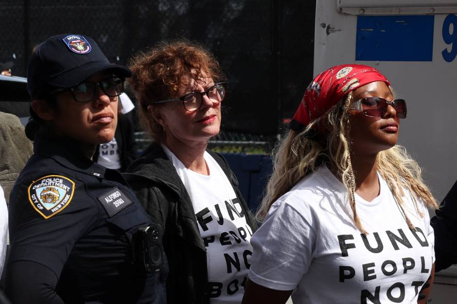 Protest as Israel's PM Netanyahu addresses the 81st UNGA in New York City