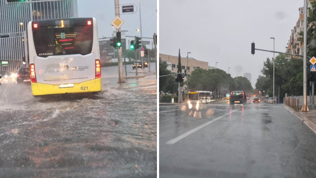 Nevrijeme pogodilo Split: Oluja rušila stabla, poplavljene ceste