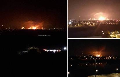 Eksplozija rafinerije: Sedmero ozlijeđenih, požar  lokaliziran