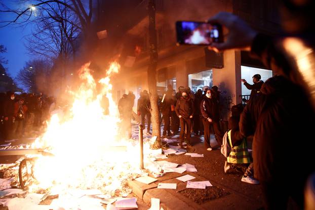 Demonstration against the 