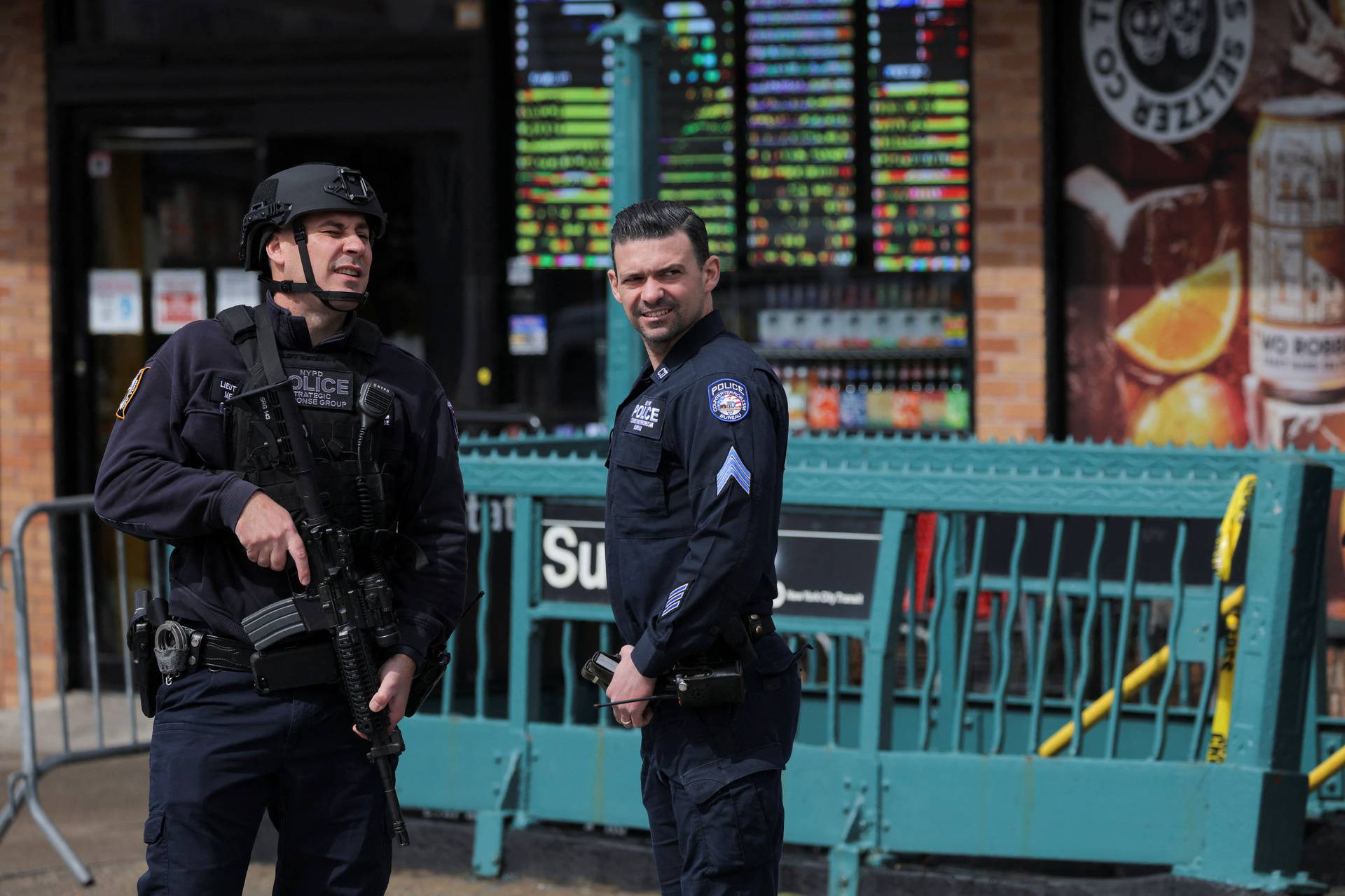 Shooting at a subway station in New York City