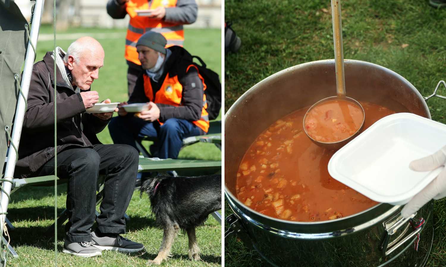 Za sve koji se ne mogu vratiti kućama, od 13h se dijele obroci