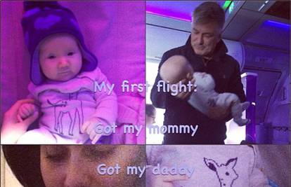Baldwini su svoju tromjesečnu kćer poveli na prvi let avionom 