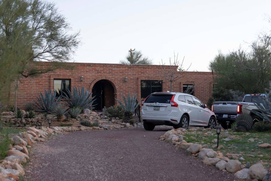 People attend a vigil after the disappearance of Nancy Guthrie in Tucson