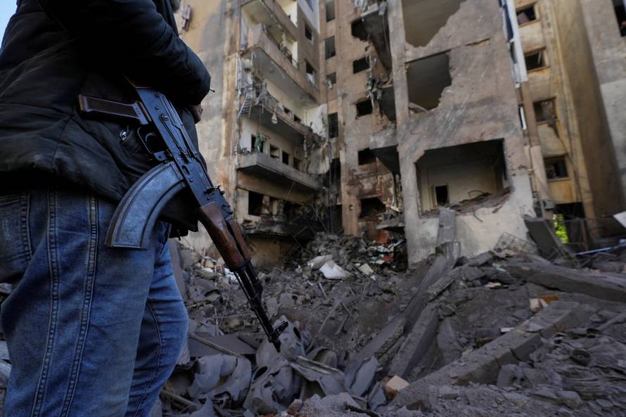 Aftermath of an Israeli strike, in Beirut