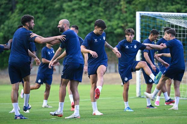 Zagreb: Trening nogometaša Dinama uoči utakmice protiv Vikinga