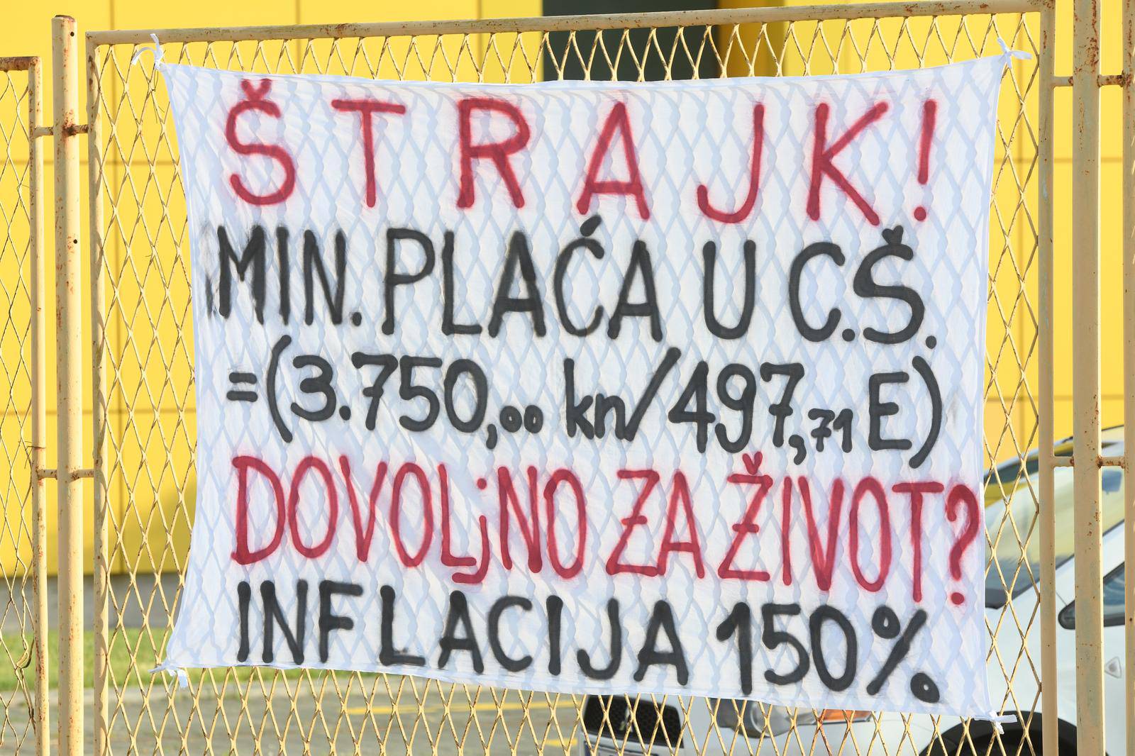 Šibenik: Radnici tvrtke Ceste Šibenik jutros zapo?eli sa štrajkom