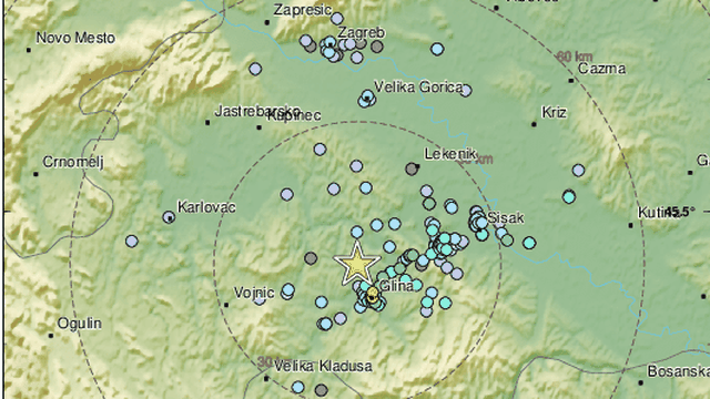 Novi potres od 3,2 Richtera pogodio je Glinu: 'Jako je ljuljalo. Nije dugo ovako bilo'