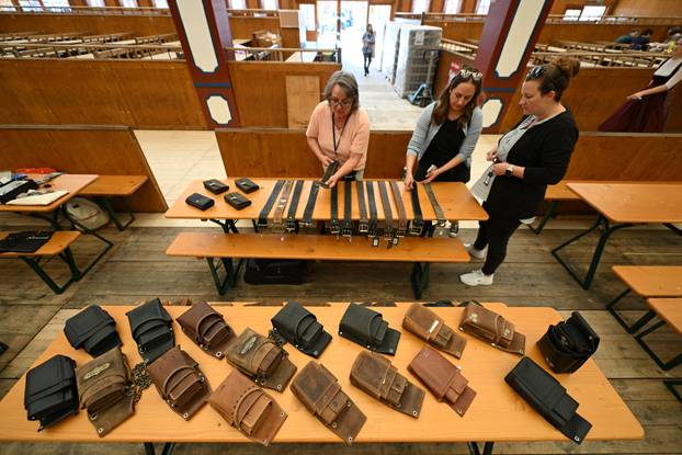 Preparations for the opening of the world's largest beer festival