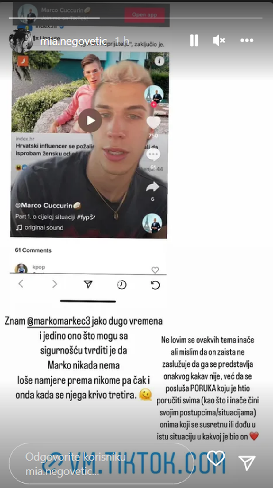 Mia podržala influencera nakon neugodnosti u trgovini: Krivo ga se tretira! Treba ga poslušati