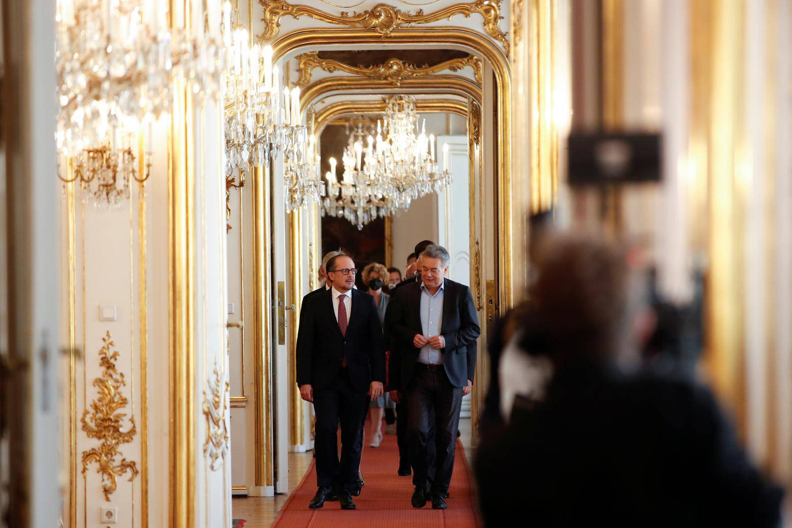 Swearing-in of Austria's new Chancellor Schallenberg