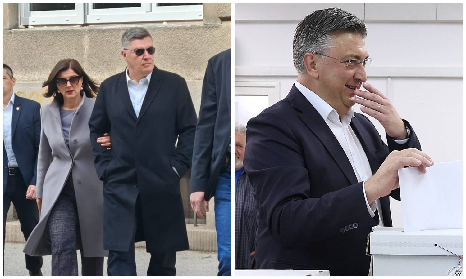 Zoran Milanović stigao glasati sa suprugom Sanjom, Plenković je ubacio listić na Črnomercu