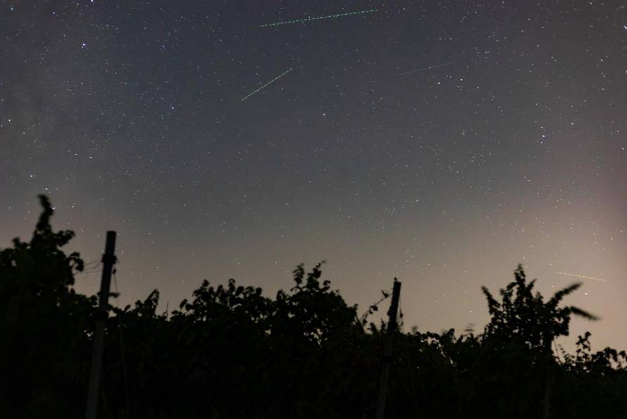 Kiša meteora iznad Baranjskih vinograda