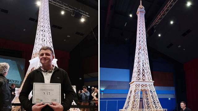 Napravio je Eiffelov toranj od šibica visok 7,2 metra: Sada mu je Guinness priznao rekord...