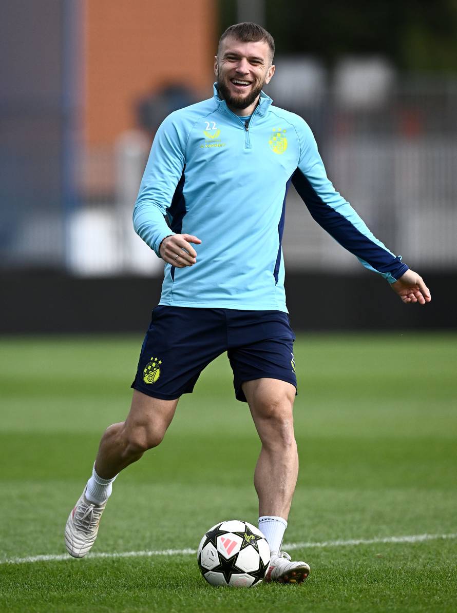 Zagreb: Trening nogometaša Dinama uoči odlaska u Muenchen