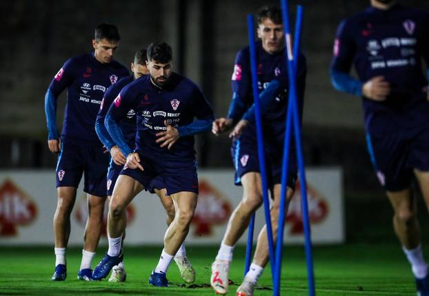 Zagreb: Trening nogometne reprezentacije na terenu Hitrec Kacijan