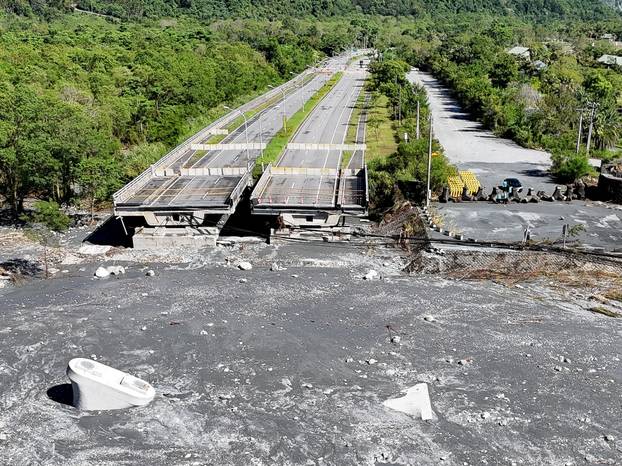 Aftermath of Super Typhoon Ragasa, in Hualien