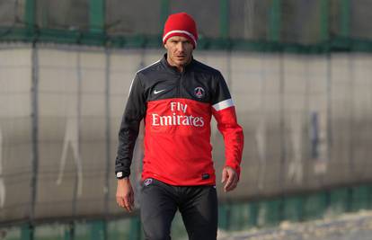 Konačno s loptom: Beckham odradio prvi trening s PSG-om