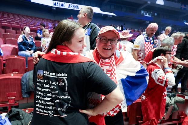 Susret Islanda i Hrvatske u drugom krugu EHF Europskog prvenstva, navijači 