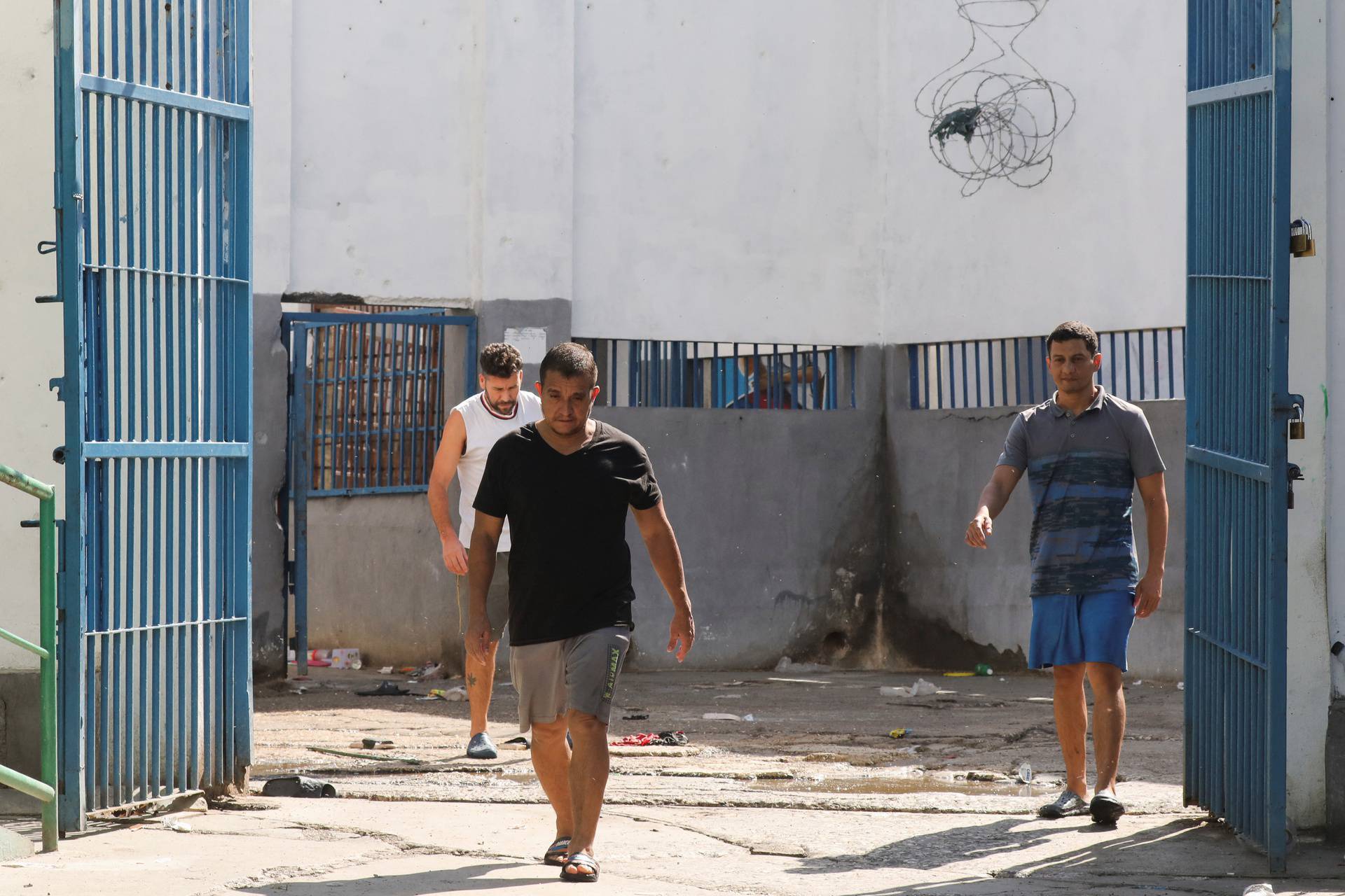 Aftermath of a prison break at the National Penitentiary, in Port-au-Prince