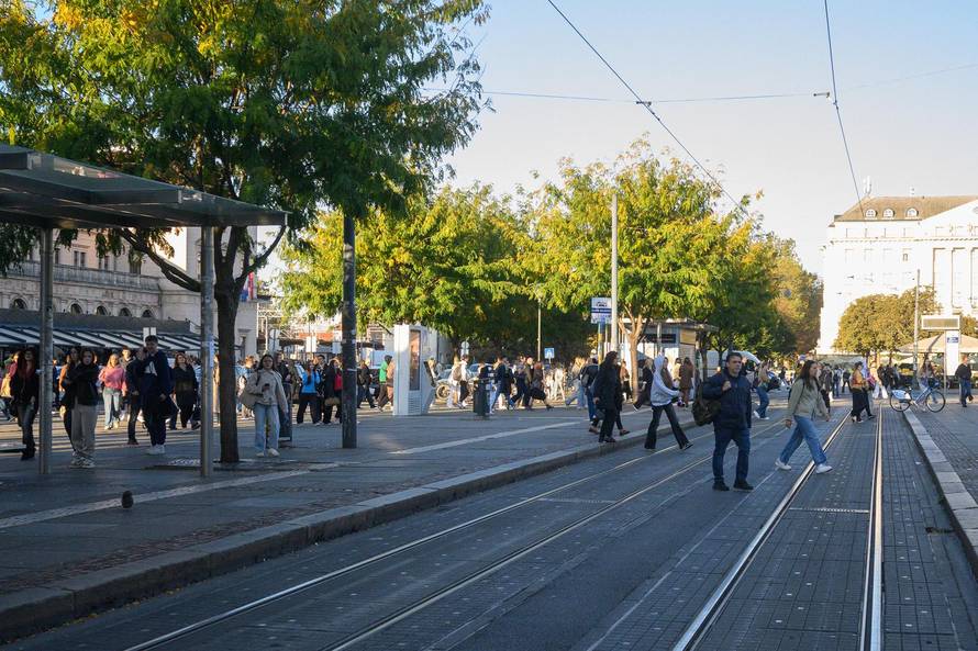 Zagreb: Centar grada na drugi dan štrajka u Zagrebačkom holdingu