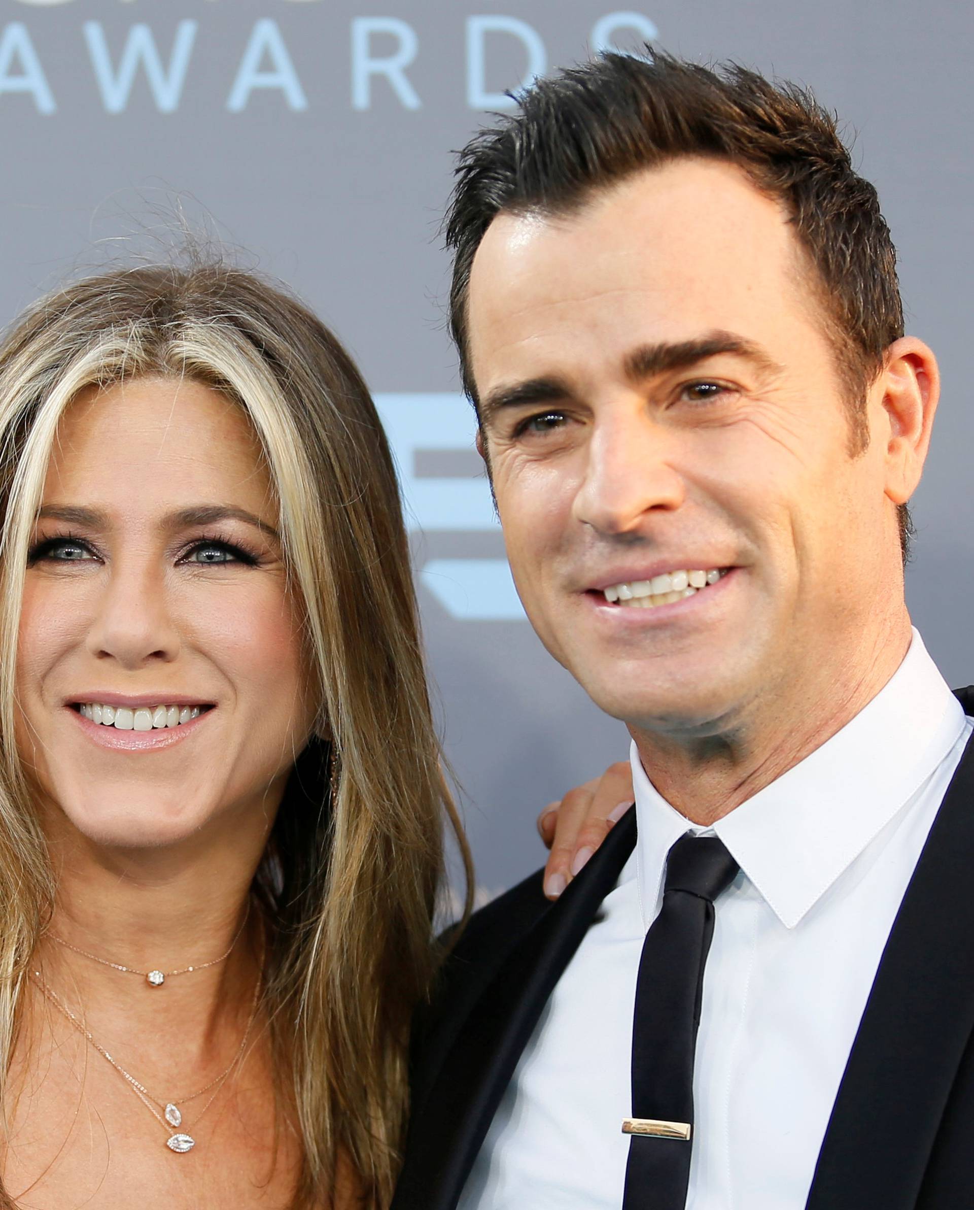 FILE PHOTO: Actors Jennifer Aniston and Justin Theroux arrive at the 21st Annual Critics' Choice Awards in Santa Monica