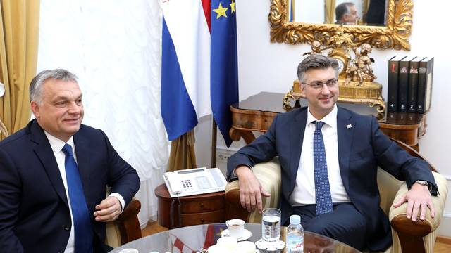 Zagreb: PlenkoviÄ i Viktor Orban, premijer MaÄarske