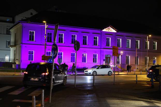 Zagreb:  KBC Sestre milosrdnice obojana je u ljubičasto povodom međudarodnog dana epilepsije