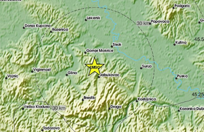 Novi potres u blizini Petrinje od 2,4 Richtera: 'Kao eksplozija'