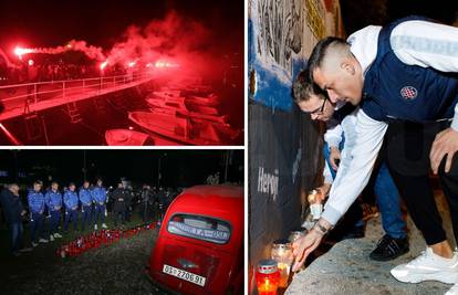 Nogometaši Hajduka i Osijeka zapalili svijeće za Vukovar, u Rijeci Armada priredila bakljadu