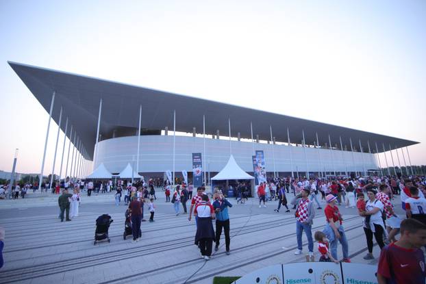 Osijek: Atmosfera prije početka utakmice Hrvatska - Češka
