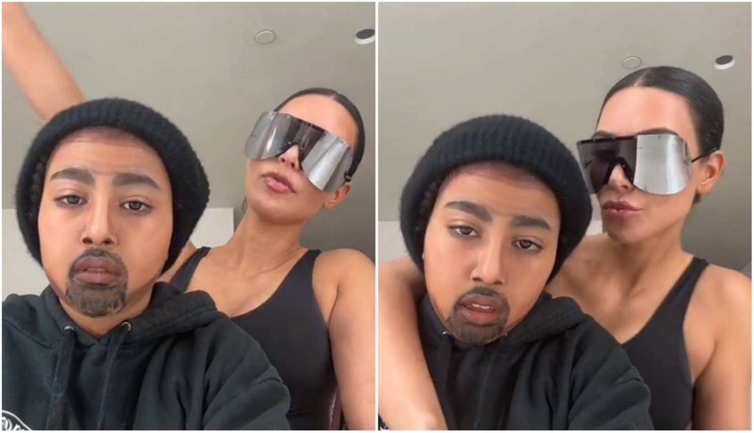 North se maskirala u Kanyea, a Kim objavila video iako je reper zabranio djeci društvene mreže