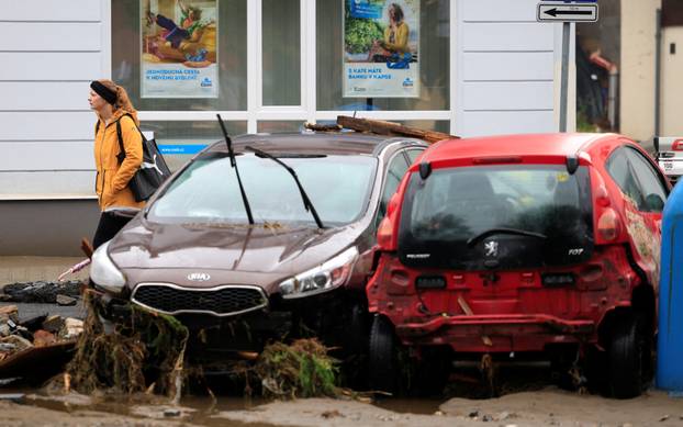 Aftermath of flooding in Czech Republic