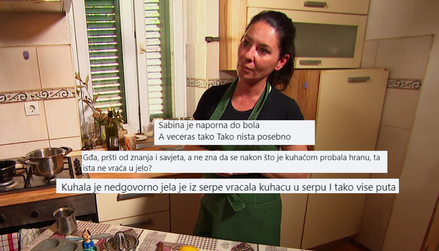 Gledatelji  'opleli' po Sabini i kuhači: 'Istom je miješala jelo pa onda i probala svu hranu?'