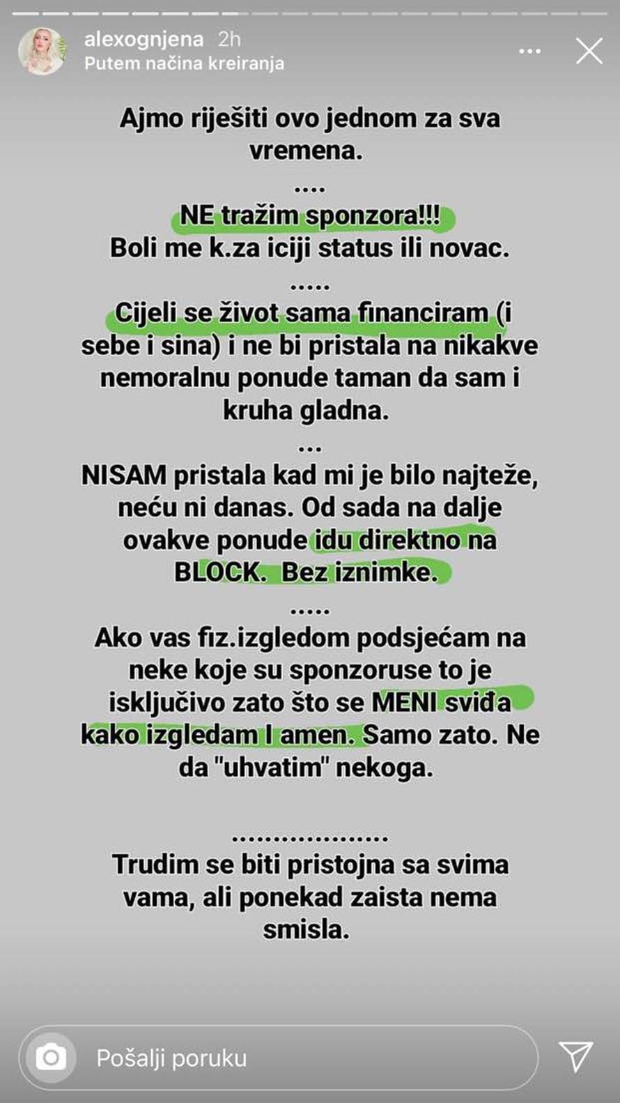 Alex Ognjenoj nude 3000 eura za jednu noć: 'Objavit ću vam imena da vam žene sve vide!'