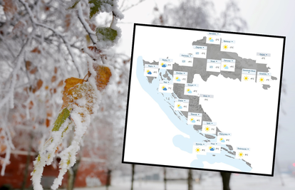 Hrvatska u minusu: U Zagrebu danas temperatura neće preći 0