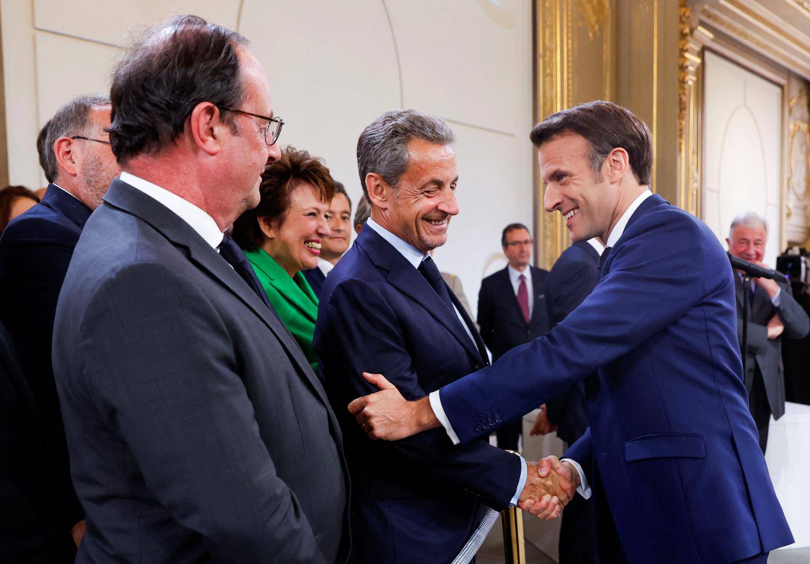 French President Macron's swearing-in ceremony at the Elysee Palace in Paris