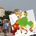 Nova korona-karta: Osim obale, u narančastom je i Zagreb. Sve gore stanje u drugim zemljama