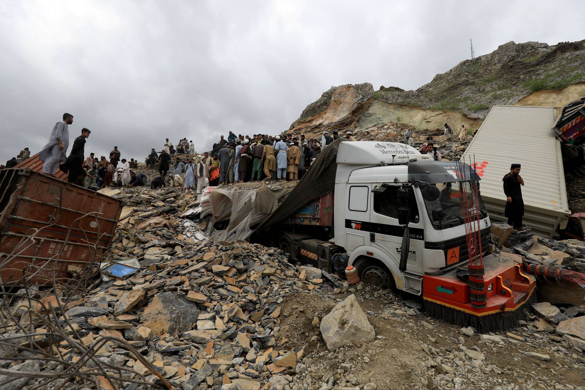 Landslide near Torkham border