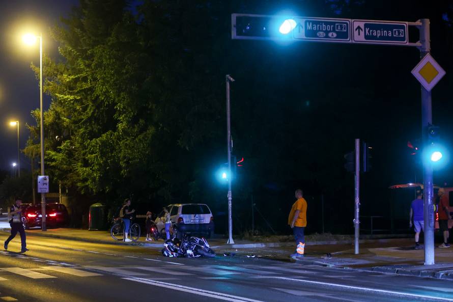 Teška prometna nesreća u centru Zagreba: Sudarili se kombi i motocikl