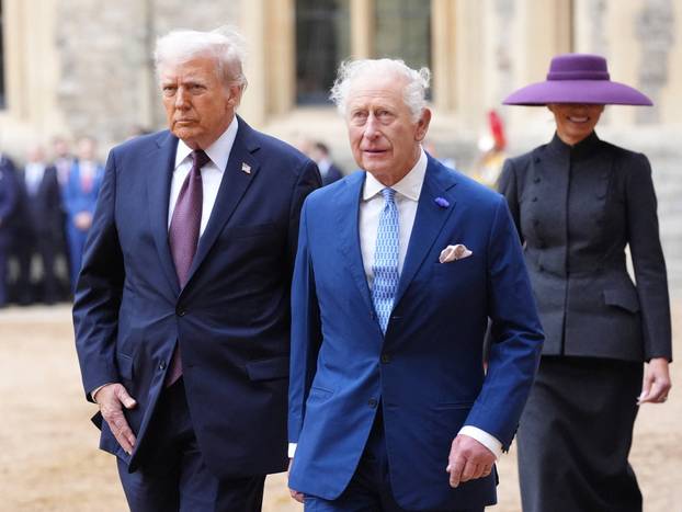 U.S. President Trump makes second state visit to Britain