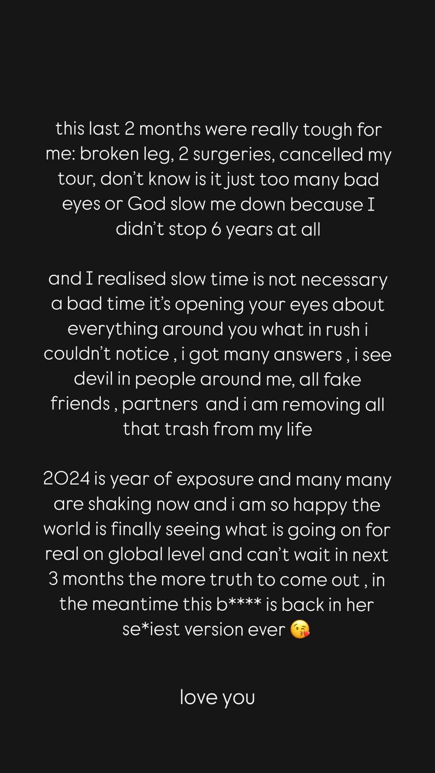 Nova operacija pa zbunjujuća objava: 'Svijet će vidjeti istinu, jedva čekam iduća tri mjeseca'