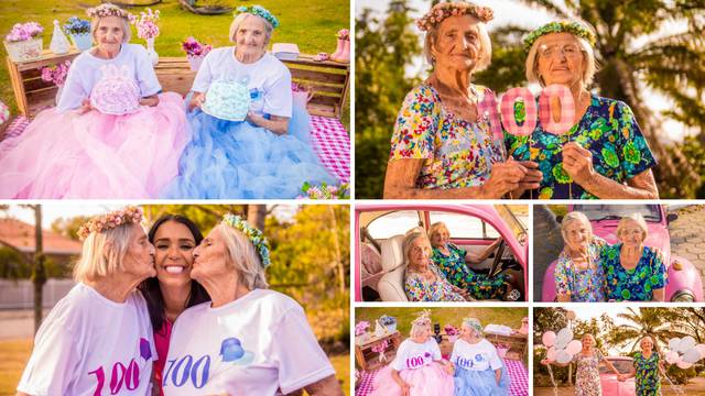 Preslatke blizanke proslavile 100. rođendan kao "djevojčice"