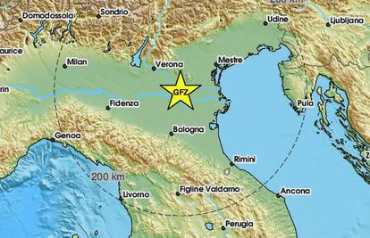 Jak potres pogodio je sjevernu Italiju, osjetio se i u Hrvatskoj: 'Zatreslo je kratko, ali snažno'