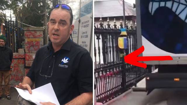 VIDEO 'Odlazite iz ove zemlje!' Kamionom je razvalio ogradu ruskog veleposlanstva u Irskoj